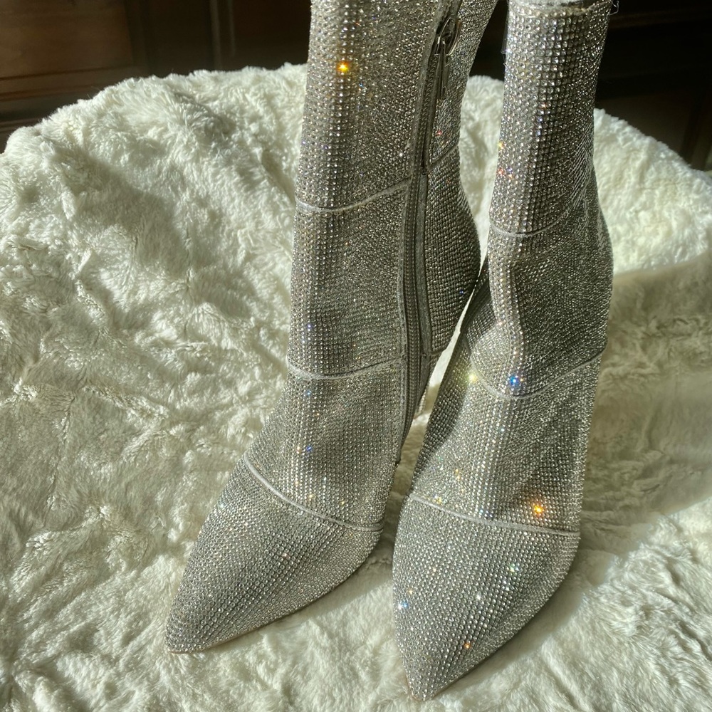 Rhinestone Booties - Picture 2 of 2